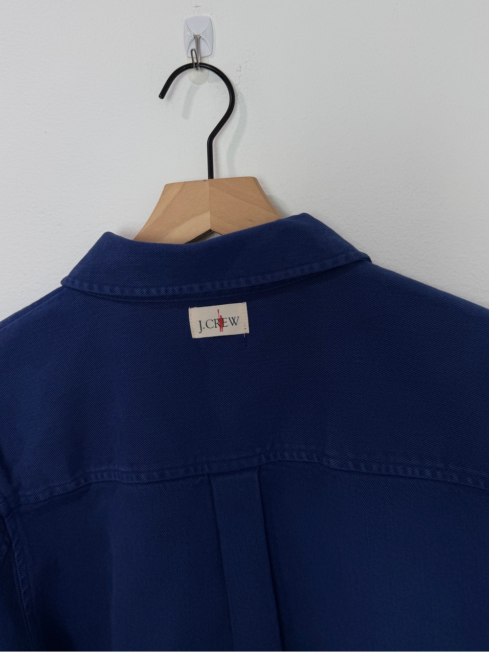 J.Crew Cargo Cropped Shirt Jacket In Chino Heritage Blue Size 6 - Picture 4 of 7